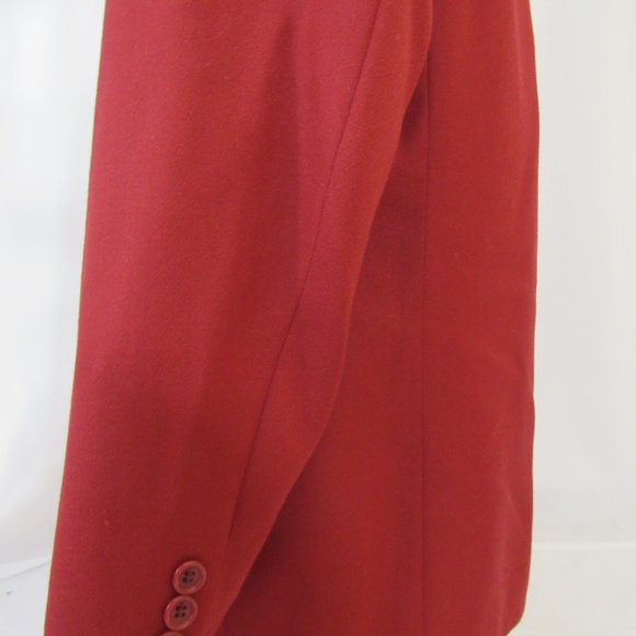 Carlo Mandrone Red 100% Wool 3 Button Blazer - Picture 12 of 16